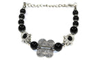 Black Hamsa Hands & Butterfly Bracelet