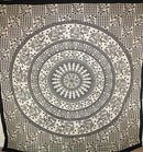 Black Baby Elephant Chakra Mandala Tapestry
