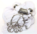 White Purity & Peace Pendant Scarf