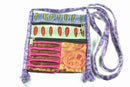 Stone Wash Peace Crossbody Patchwork Passport Bag | Wild Lotus