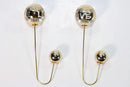 Gold Tone Love Jacket Earrings