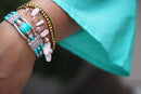 Feather Charm And Beads Bracelet | Wild Lotus