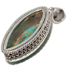 Turquoise Marquise Cut Pendant  | Wild Lotus® | @wildlotusbrand