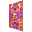 Butterfly Portraiture Art Round Geometric Tie Dye Tapestry