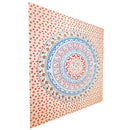 Red Botanical Garden Theme Wall Decoration Full Size Tapestry | Wild Lotus® | @wildlotusbrand