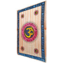 Red Aum Shanti Yoga Brushstroke Art Geometric Wall Tapestry | Wild Lotus® | @wildlotusbrand